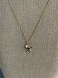 Starfish & Pearl Pendant Necklace