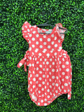 Polka Dot Toddler Girls Romper