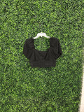 Crop Top with Puffed sleeves