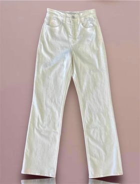 Vervet Leslie Jeans in white