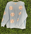 Sequined baseball sweatshirt