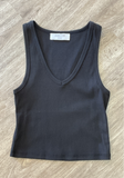 Black Crop Tank