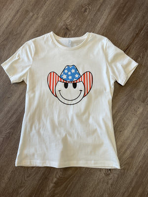 American Smiley face T-shirt