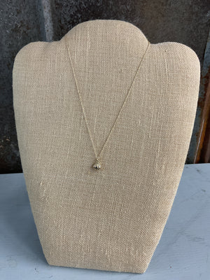 Textured Shell Pendant Necklace