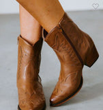 Faux Leather Booties