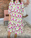 Horse pattern maxi dress