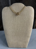 Knotted & Textured Chain Brass Chocker Necklace