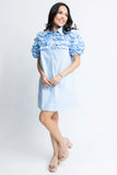 Karlie Poplin Ruffle Shirt Dress