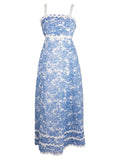 Simply Southern Ric Rac Maxi Floral Dress